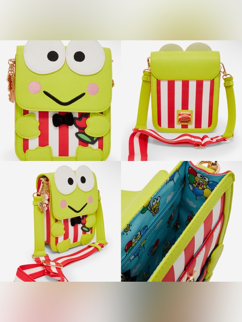 NWOT Sanrio Keroppi Figural Crossbody Bag
- BoxLunch Exclusive